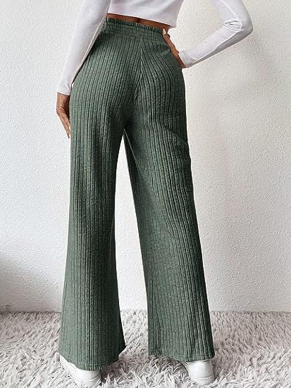 Blue Zone Planet | loose knitted trousers Pants BLUE ZONE PLANET