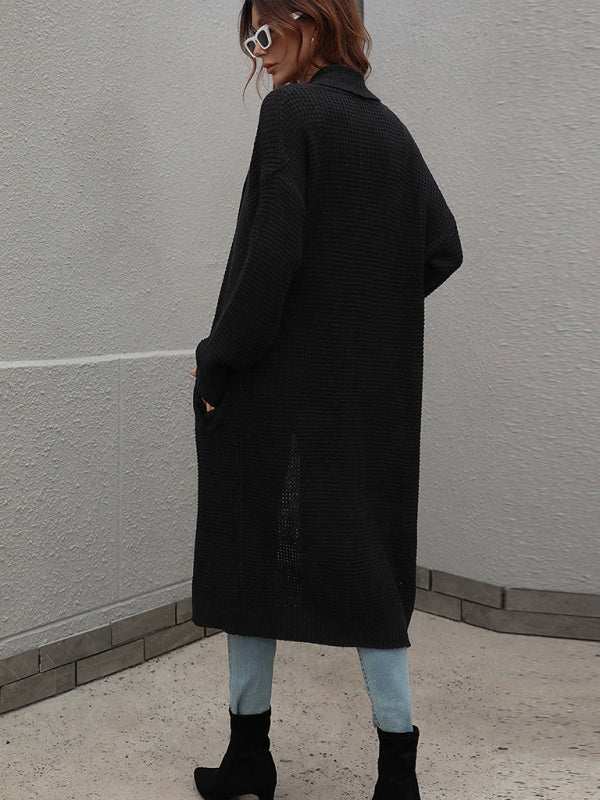 Blue Zone Planet | knitted cardigan loose sweater kakaclo