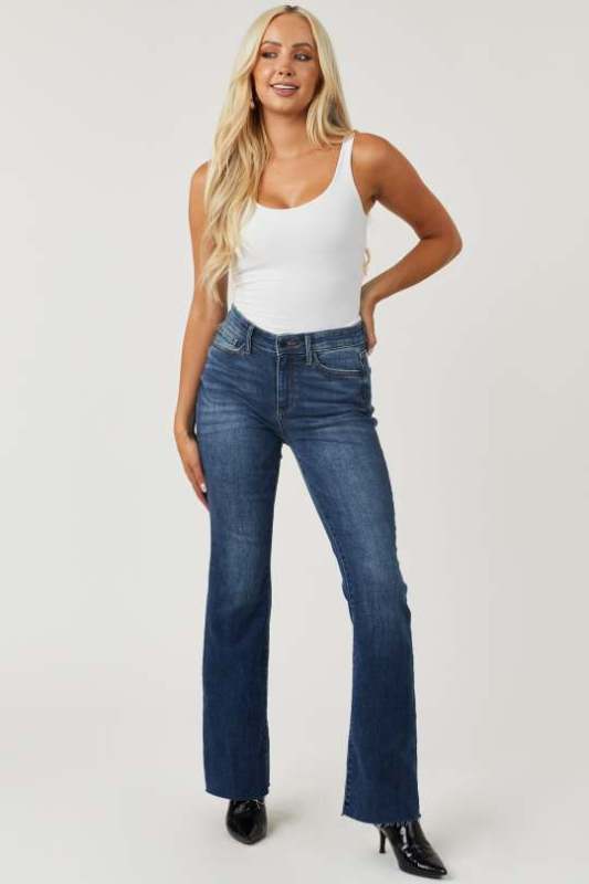 Blue Zone Planet | Women 's woven demin pant two color BLUE ZONE PLANET