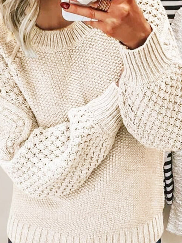 Blue Zone Planet | warm thick knitted pullover sweater BLUE ZONE PLANET