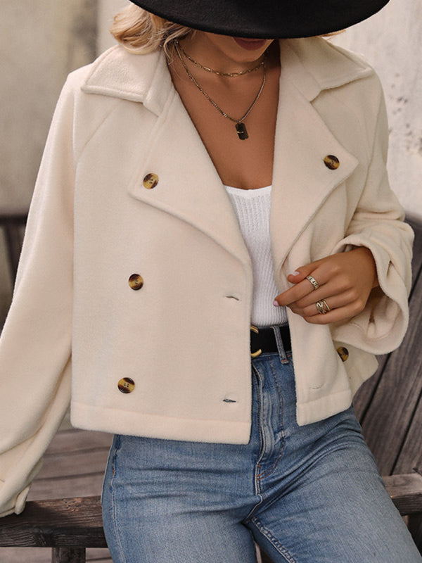 Fashion women's new solid color short jacket kakaclo