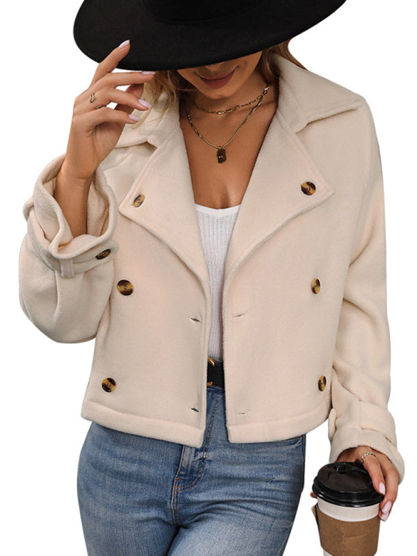 Fashion women's new solid color short jacket kakaclo