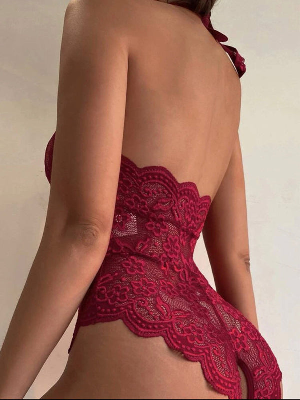 Blue Zone Planet | Women's new sexy and interesting lace one-piece suit BLUE ZONE PLANET