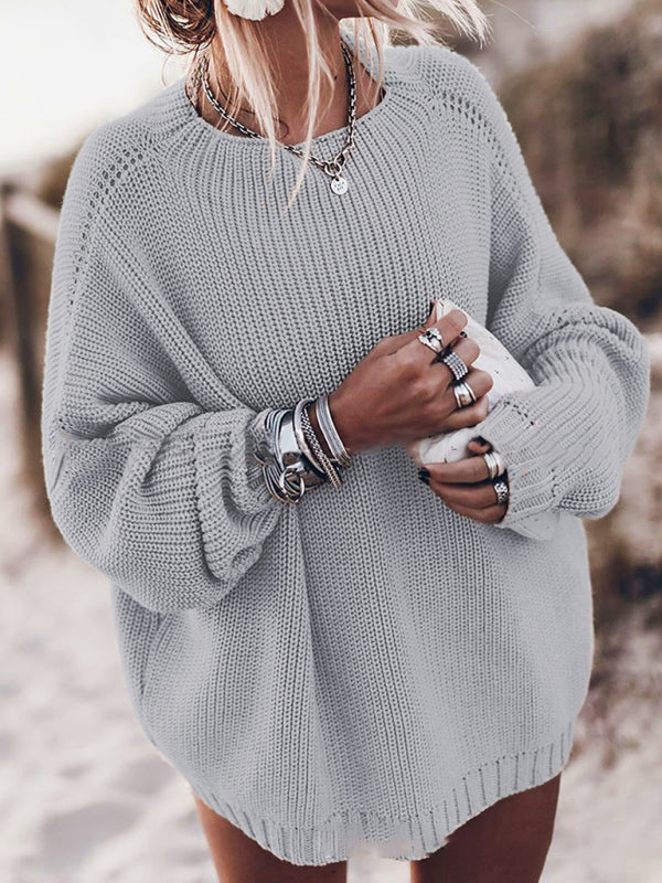 Blue Zone Planet | loose large size raglan sleeve sweater BLUE ZONE PLANET