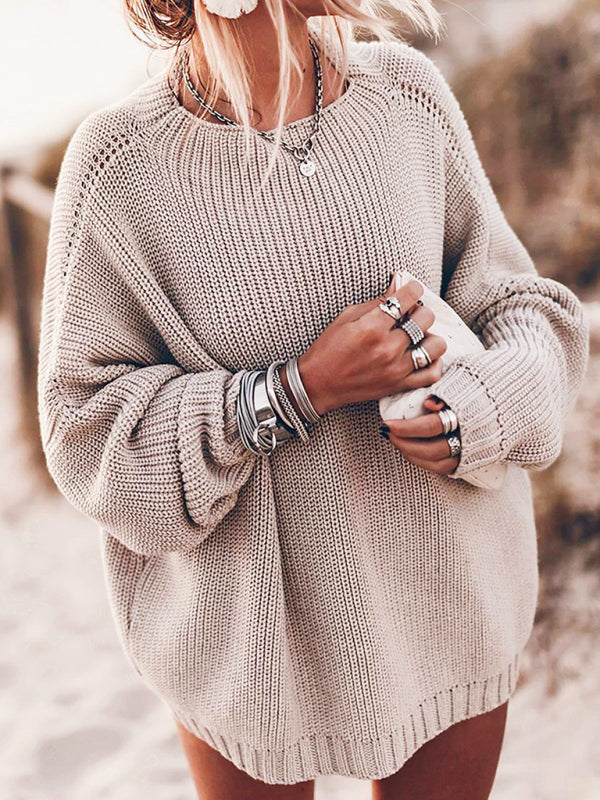 Blue Zone Planet | loose large size raglan sleeve sweater BLUE ZONE PLANET