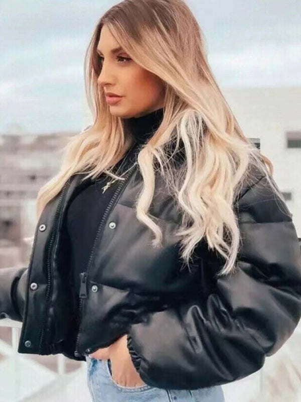 Blue Zone Planet |  short simple stand collar down jacket BLUE ZONE PLANET