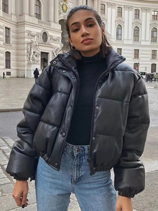 Blue Zone Planet |  short simple stand collar down jacket BLUE ZONE PLANET