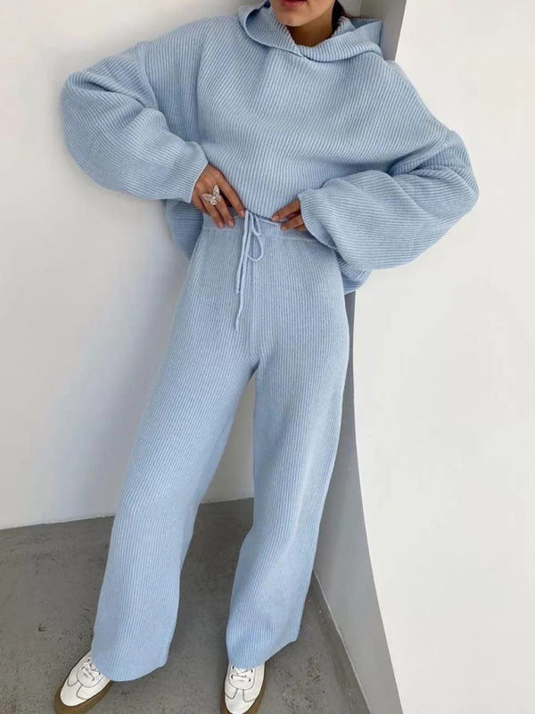 Blue Zone Planet | Home Sports Sweatshirt Set Two-Piece Set BLUE ZONE PLANET