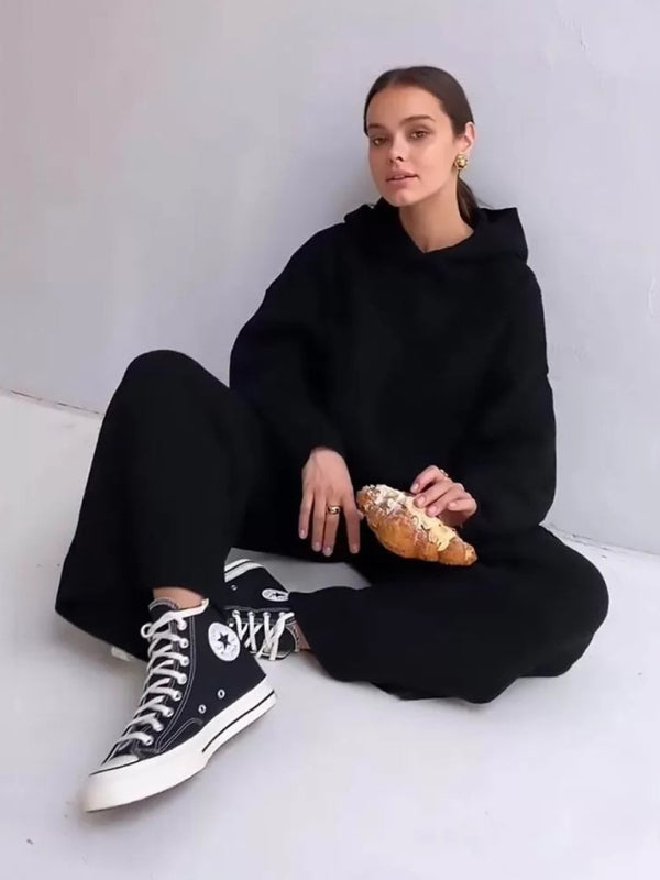 Blue Zone Planet |  Home Sports Sweatshirt Set Two-Piece Set BLUE ZONE PLANET