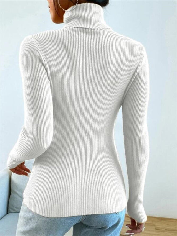 Christmas turtleneck tight knit top BLUE ZONE PLANET