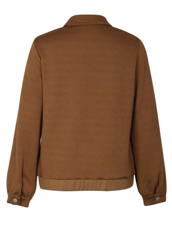 New women's lapel retro casual jacket kakaclo