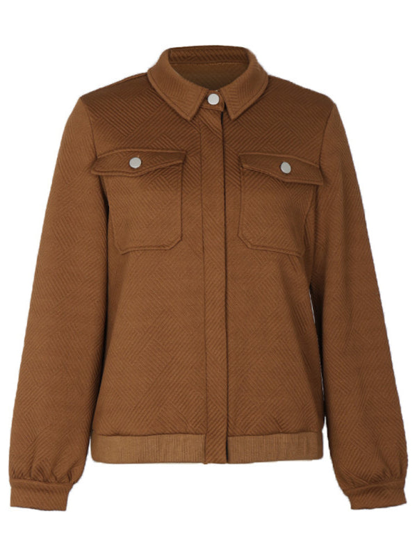 New women's lapel retro casual jacket kakaclo