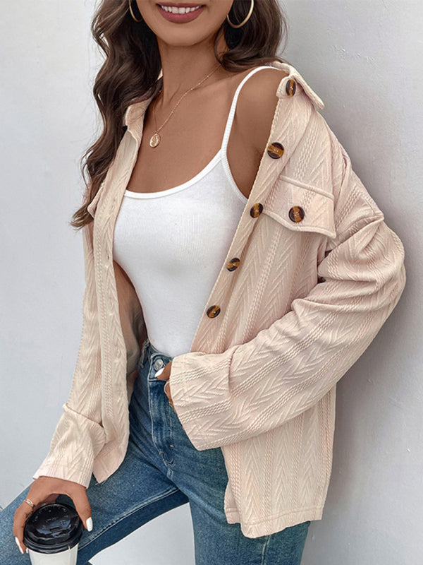Blue Zone Planet | Lapel Cardigan Jacket BLUE ZONE PLANET
