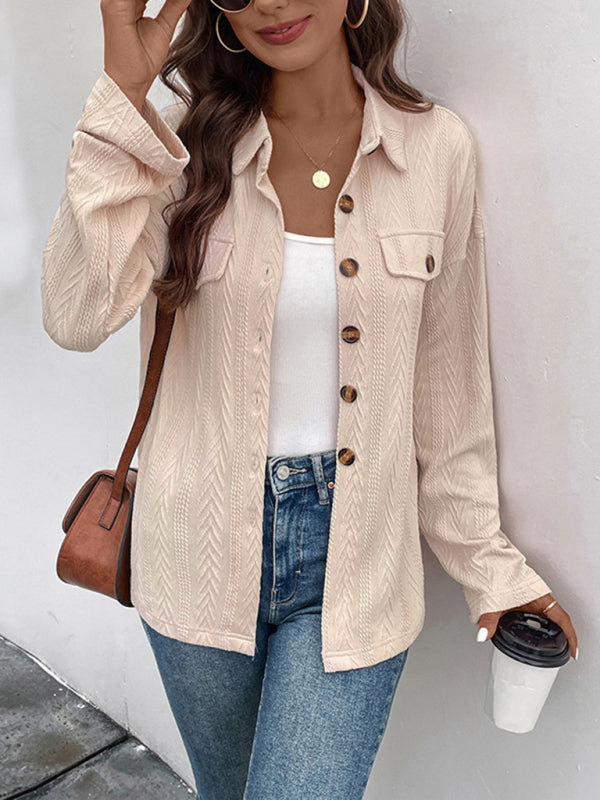 Blue Zone Planet | Lapel Cardigan Jacket BLUE ZONE PLANET