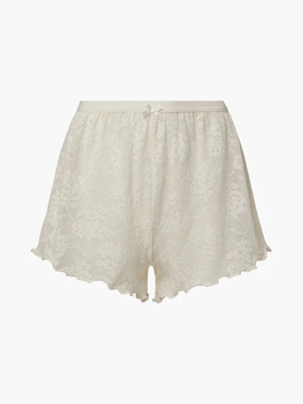 spaghetti strap lace shorts two-piece suit BLUE ZONE PLANET