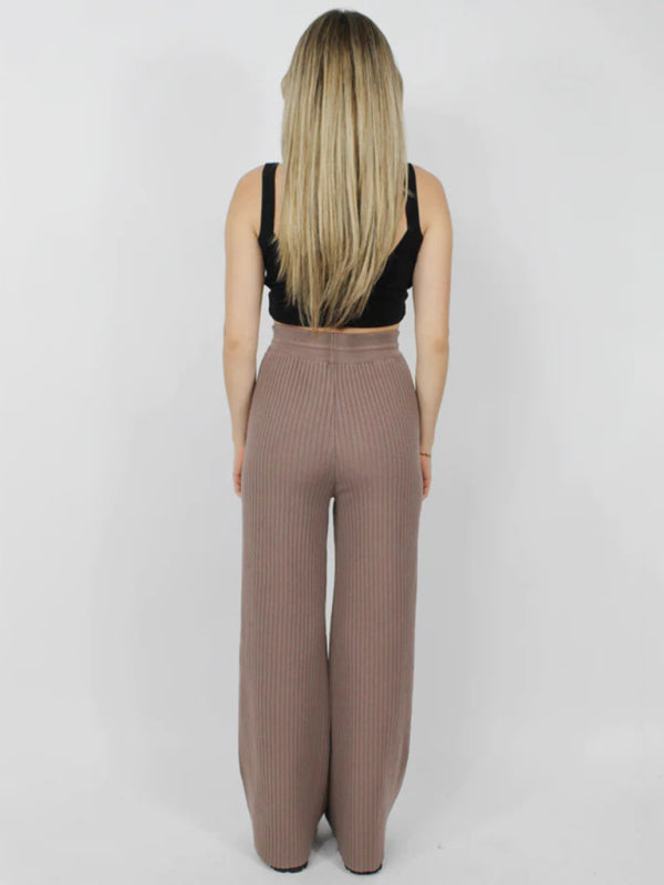 Blue Zone Planet | drawstring loose lace straight trousers BLUE ZONE PLANET