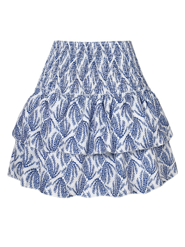 Women's Fashion Ruffled Floral Half-length Pleated Skirt kakaclo