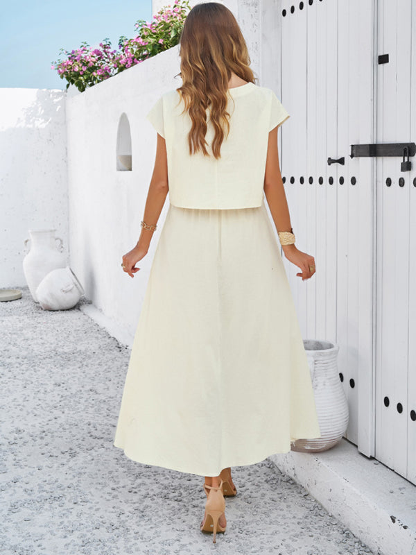 Blue Zone Planet | spring and summer sleeveless top and long skirt suit BLUE ZONE PLANET