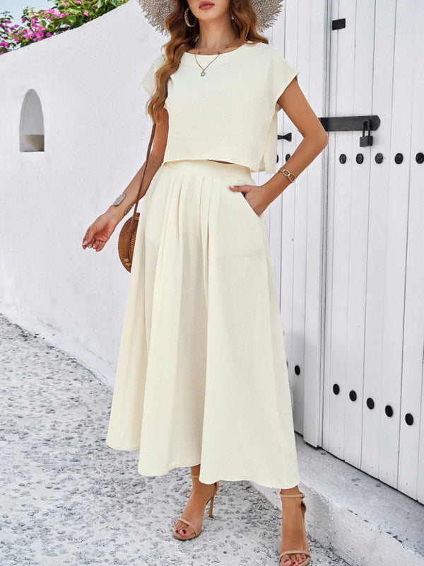 Blue Zone Planet | spring and summer sleeveless top and long skirt suit BLUE ZONE PLANET