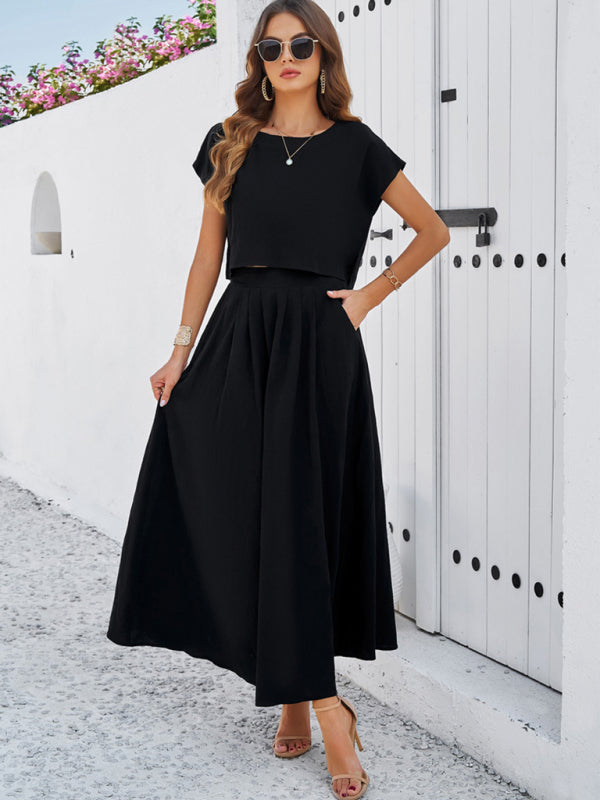 Blue Zone Planet | spring and summer sleeveless top and long skirt suit BLUE ZONE PLANET