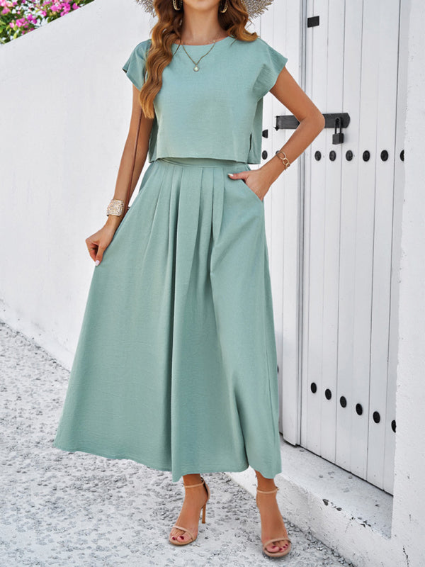 Blue Zone Planet | spring and summer sleeveless top and long skirt suit BLUE ZONE PLANET