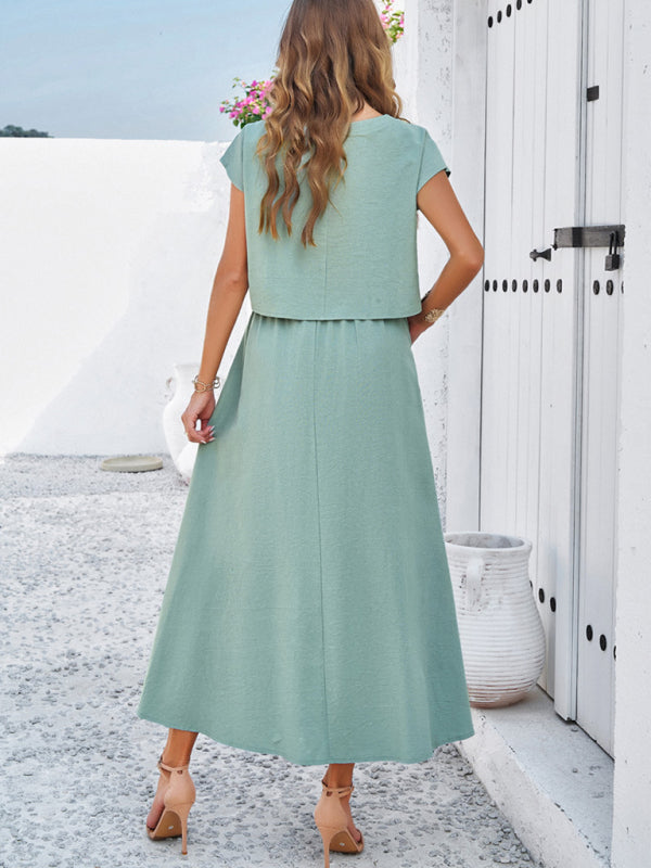 Blue Zone Planet | spring and summer sleeveless top and long skirt suit BLUE ZONE PLANET