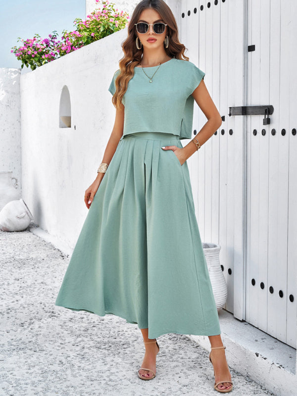 Blue Zone Planet | spring and summer sleeveless top and long skirt suit BLUE ZONE PLANET