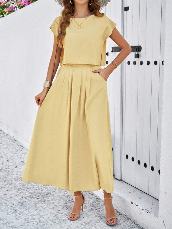 Blue Zone Planet | spring and summer sleeveless top and long skirt suit BLUE ZONE PLANET