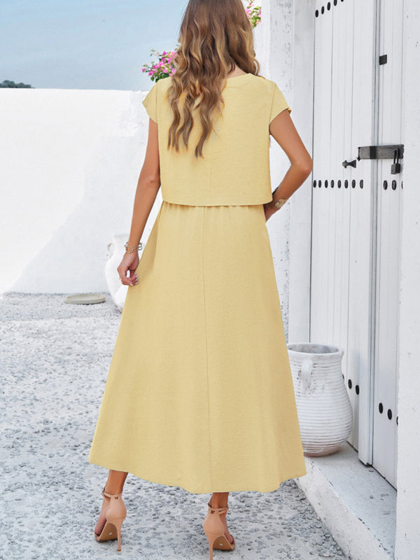 Blue Zone Planet | spring and summer sleeveless top and long skirt suit BLUE ZONE PLANET
