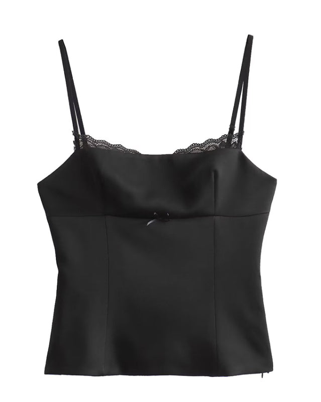 Blue Zone Planet | able and versatile slim fit satin camisole BLUE ZONE PLANET
