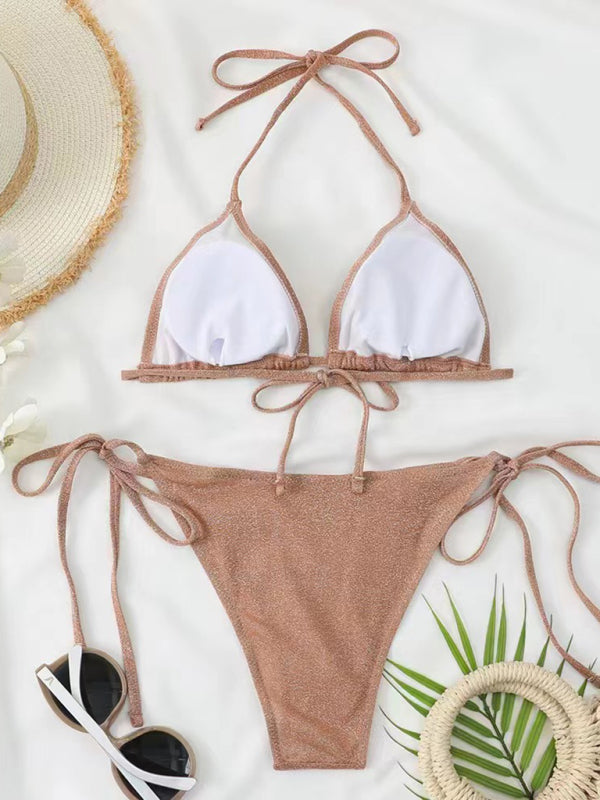 Blue Zone Planet | split backless strappy bikini BLUE ZONE PLANET