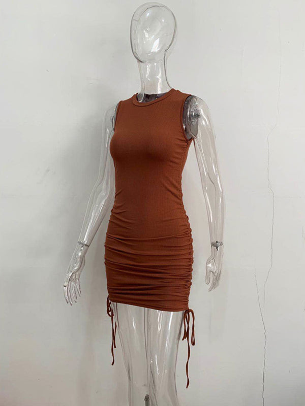 Blue Zone Planet | slim fit hip-hugging vest dress BLUE ZONE PLANET