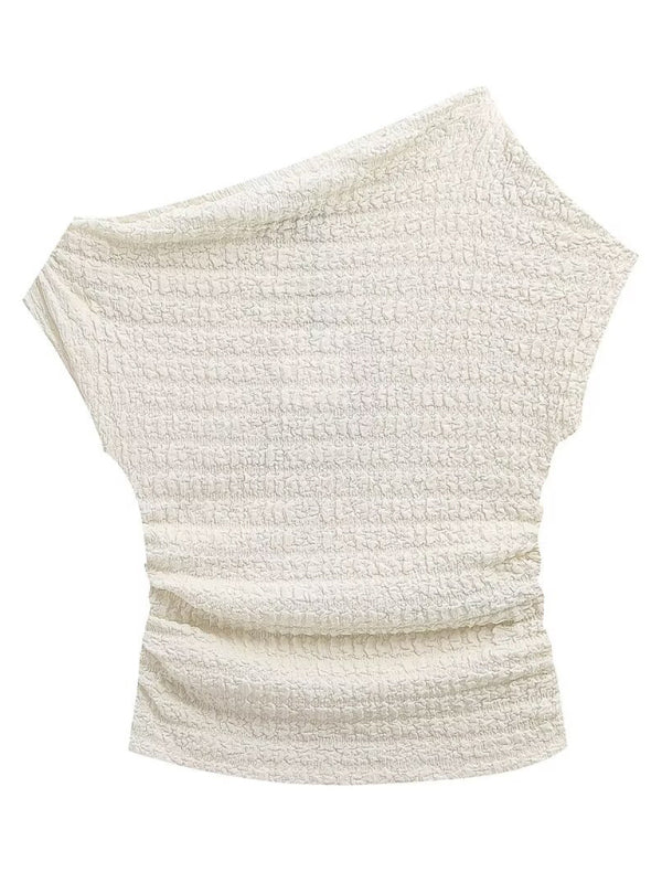 Charlotte's Asymmetric Top High Waist Pants Suit BLUE ZONE PLANET