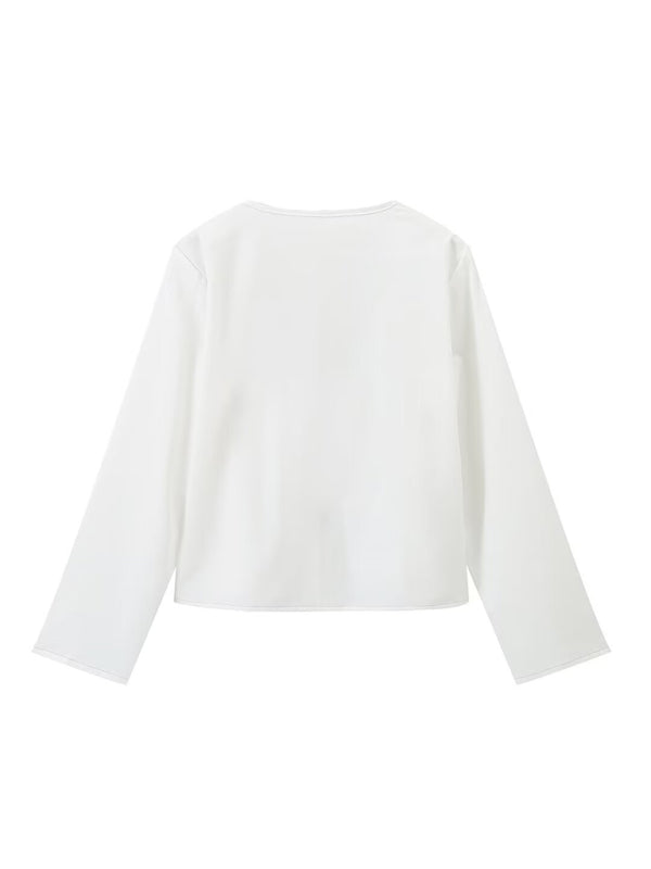 Blue Zone Planet | deep V bell sleeve strappy top BLUE ZONE PLANET
