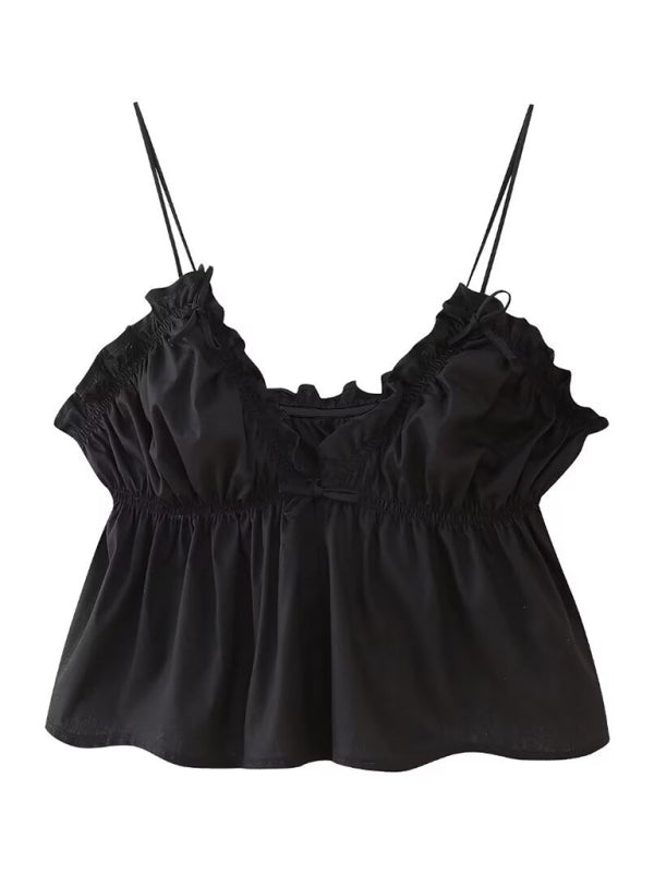 Blue Zone Planet | street bow camisole top BLUE ZONE PLANET