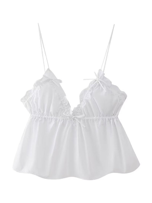 Blue Zone Planet | street bow camisole top BLUE ZONE PLANET
