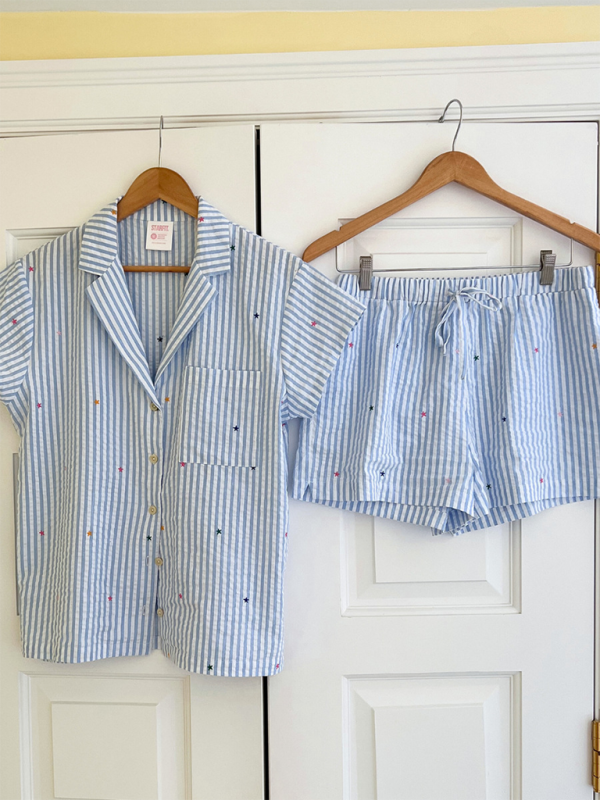 Blue Zone Planet | love striped home wear suit (can be worn outside) BLUE ZONE PLANET