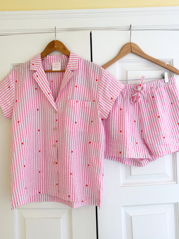 Blue Zone Planet | love striped home wear suit (can be worn outside) BLUE ZONE PLANET
