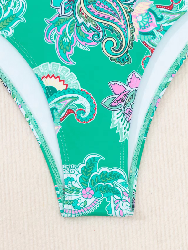 Blue Zone Planet | one-piece swimsuit halterneck lace-up swimsuit BLUE ZONE PLANET
