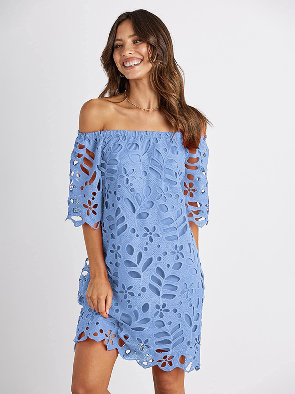 Blue Zone Planet | tube top one shoulder hollow dress BLUE ZONE PLANET