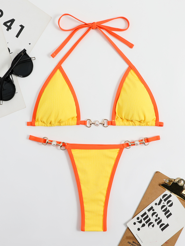 Blue Zone Planet | Women's swimwear sexy solid color bikini suit BLUE ZONE PLANET