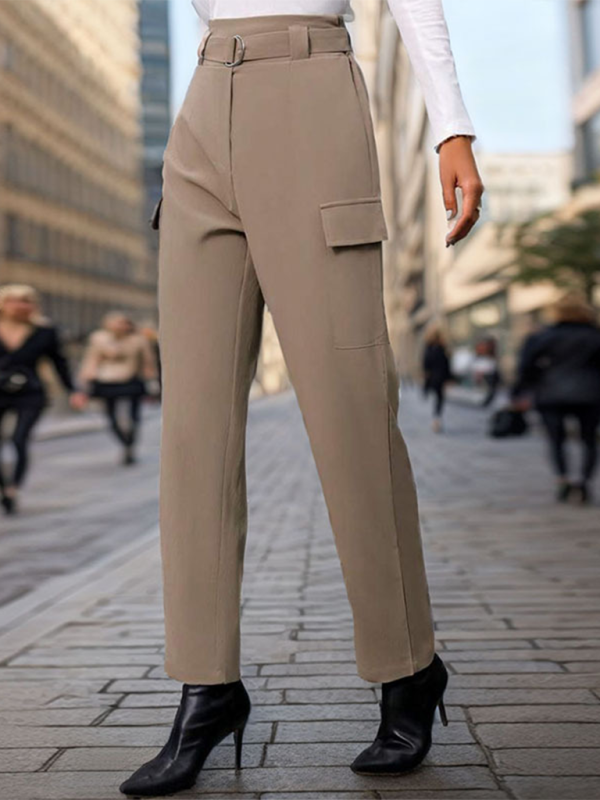 Blue Zone Planet | lace-up commuter pocket trousers BLUE ZONE PLANET