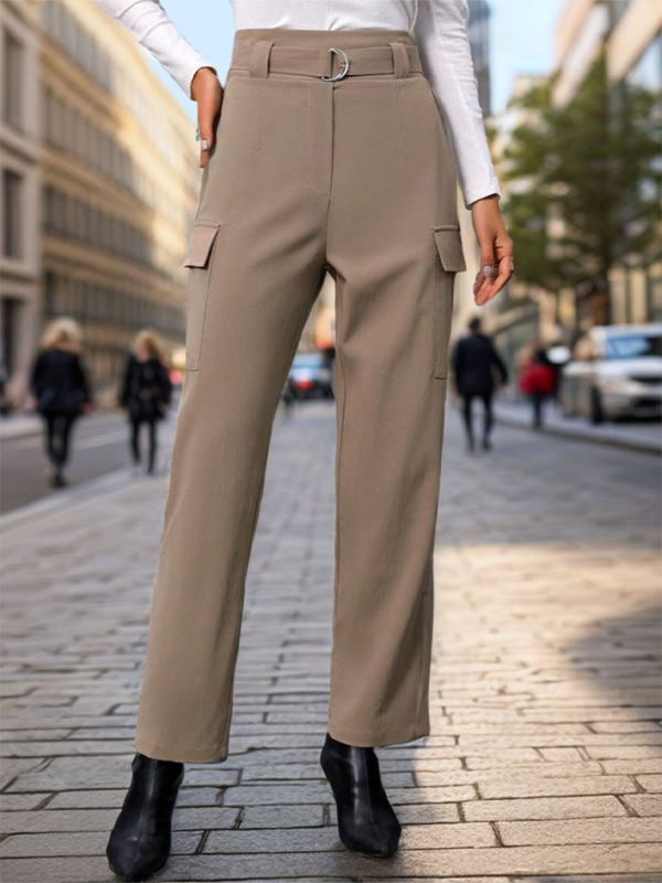 Blue Zone Planet | lace-up commuter pocket trousers BLUE ZONE PLANET