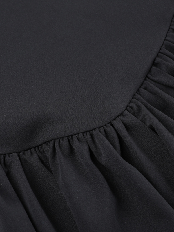 Blue Zone Planet | style spaghetti strap gathered puffy dress BLUE ZONE PLANET