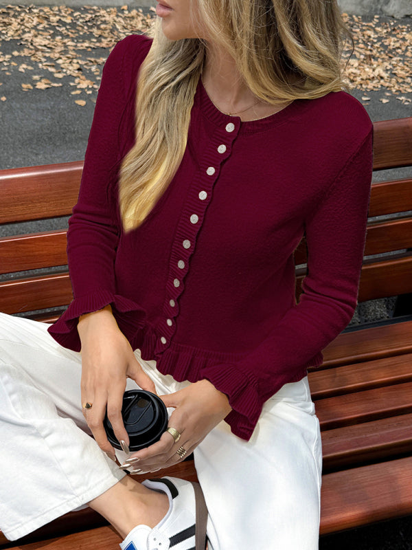 Y2K Gypsy Style Sweater Long Sleeve Cardigan