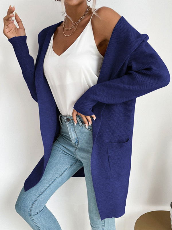 Knitted cardigan casual versatile sweater jacket