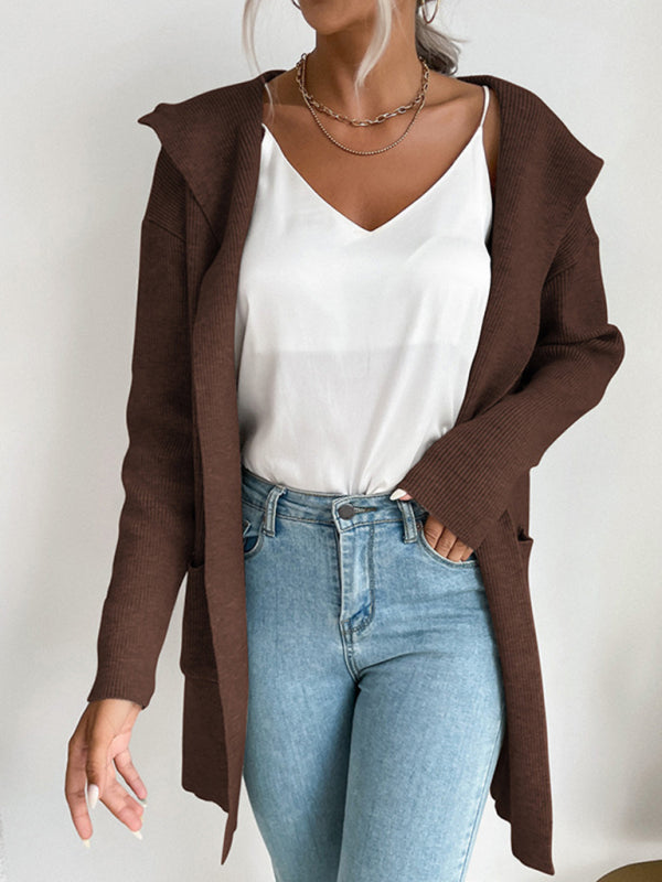 Knitted cardigan casual versatile sweater jacket