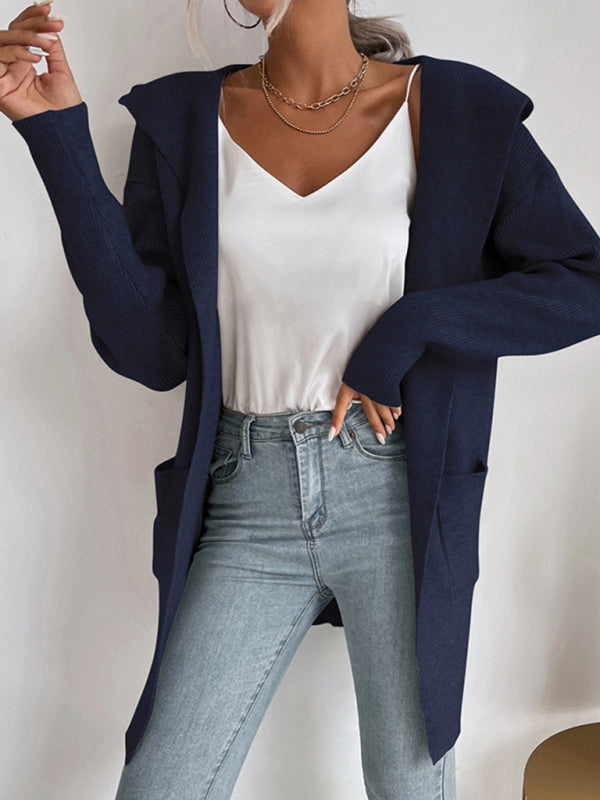 Knitted cardigan casual versatile sweater jacket