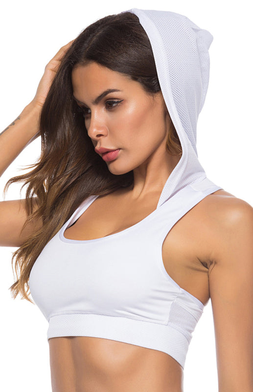 Blue Zone Planet | Running Quick Dry Yoga Vest with Hood BLUE ZONE PLANET