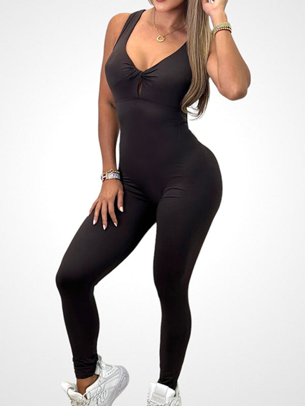 Blue Zone Planet | backless yoga fitness jumpsuit BLUE ZONE PLANET